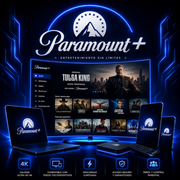 💙 PARAMOUNT PREMIUM - 30 DIAS