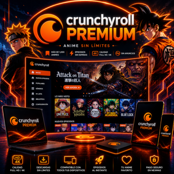 🧡 CRUNCHYROLL PREMIUM